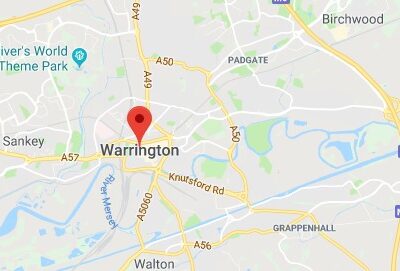 warrington map 1 tree surgeon in Warrington
